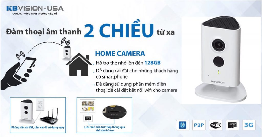 Camera IP KBVISION HOME IP KX-H30WN